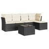 vidaXL Garden Sofa Set Black