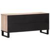 vidaXL TV Cabinet Bleached mango wood Solid mango wood and steel Medium