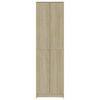 vidaXL Hallway Wardrobe Sonoma Oak Engineered Wood Compact