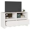 vidaXL TV Cabinet Drammen White 99 x 43 x 55 cm Solid Pine wood