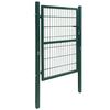 vidaXL 2D Fence Gate (Single) Green 39.4x70.9"