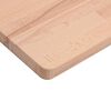 vidaXL Table Top Natural Beech Solid Beech Wood 39.4 x 19.7 x 0.6 in