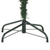 vidaXL Artificial Hinged Christmas Tree Green and white PVC and Metal