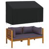 vidaXL Bench Cover Black 420D Oxford with PU coating 65 x 27.6 x 37 in