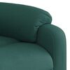vidaXL Electric Stand up Massage Recliner Chair Dark Green Fabric
