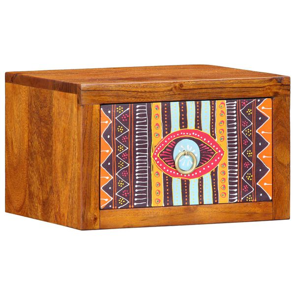 vidaXL Bedside Cabinet 2 pcs Brown 35 x 30 x 22 cm solid acacia wood