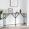 vidaXL Console Table Sonoma Oak Engineered Wood, Metal