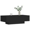vidaXL Coffee Table Black Engineered wood Medium Durable Coffee Table
