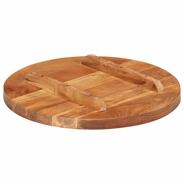vidaXL Table Top Solid Wood Acacia Round 0.98"-1.06" 15.7"