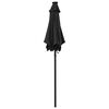 vidaXL Garden Parasol Black and dark grey