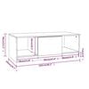 vidaXL Coffee Table Sonoma oak Engineered wood 40.2x19.7x14.2 in