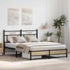 vidaXL Bed Frame Sonoma Oak Engineered wood and steel 54 x 75 in