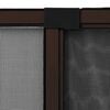 vidaXL Insect Screen Brown frame, Black mesh