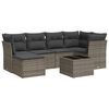 vidaXL Garden Sofa Set Grey, Dark Grey
