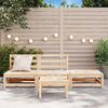 vidaXL Garden Lounge Set Brown Solid pinewood Standard Modular