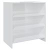 vidaXL 2 Piece Sideboard High Gloss White Engineered Wood