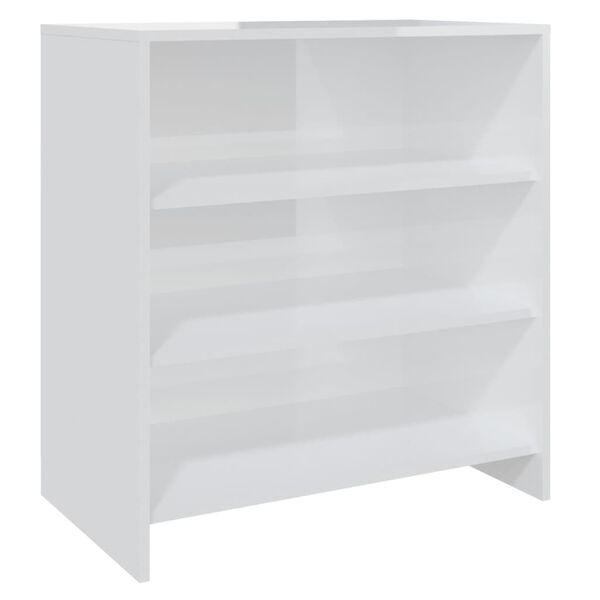 vidaXL 2 Piece Sideboard High Gloss White Engineered Wood