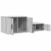 vidaXL Storage Cabinet 2 pcs Grey Sonoma 50.00 x 16.14 x 15.75 in