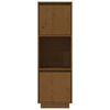 vidaXL Highboard Honey Brown Solid Pine Wood Tall Cabinet Rectangular