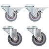 vidaXL Bolt Hole Swivel Casters 4 pcs 1.97 "