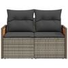 vidaXL Garden Sofa Grey, Dark Grey