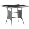 vidaXL Garden Dining Set Anthracite Poly Rattan Medium