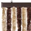 vidaXL Insect Curtain Beige and Light Brown 22.0x78.7" Chenille