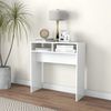vidaXL Console Table High gloss white Engineered wood Medium