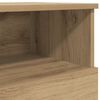 vidaXL Bedside Cabinet Artisan oak Engineered wood 19.7 x 12.6 x 23.6 in