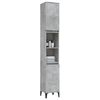 vidaXL Bathroom Cabinet Concrete gray Engineered wood, metal