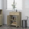 vidaXL Bathroom Cabinet Sonoma Oak 23.6"x13"x31.5" Engineered Wood