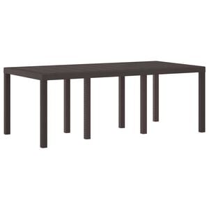 vidaXL Garden Dining Table Brown 78.74 x 39.37 x 28.74 in Poly Rattan