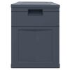 vidaXL Storage Box Black Plastic (with wood texture) 84.5 gal