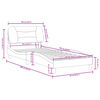 vidaXL Bed Frame White and Black