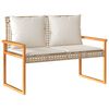 vidaXL Garden Lounge Set Mix beige and brown