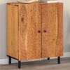 vidaXL Side Cabinet Natural wood finish Solid acacia wood, Iron Medium
