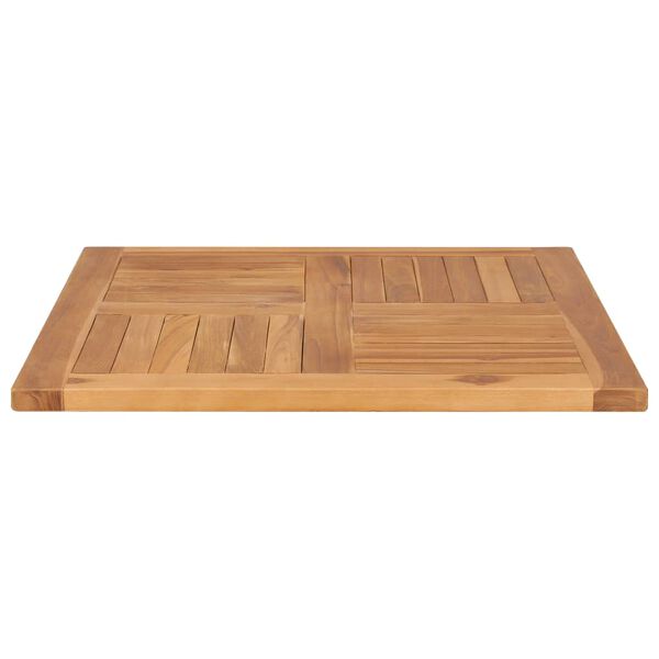 vidaXL Table Top Teak Solid teak wood 27.6 x 27.6 in Durable Table Top