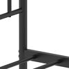 vidaXL Bed Frame Black Powder-Coated Steel 55 x 78.7 in Bed Frame
