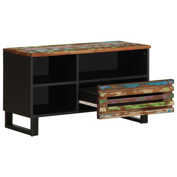 vidaXL TV Cabinet Reclaimed wood finish Solid Acacia wood Medium
