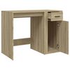 vidaXL Desk Sonoma Oak Engineered Wood 39.4 x 19.3 x 29.5 in