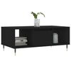 vidaXL Coffee Table Black Engineered Wood Medium Coffee Table