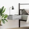 vidaXL Floating Nightstand Grey Sonoma Engineered Wood Small