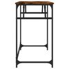 vidaXL Desk Smoked oak Engineered wood 39.4x17.7x29.9 in Durable Desk