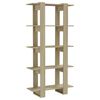 vidaXL Book Cabinet Sonoma Oak Engineered Wood Medium Book Cabinet
