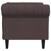 vidaXL Chesterfield Sofa Chair Dark Brown
