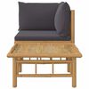 vidaXL Garden Lounge Set Natural Bamboo Bamboo Compact Modular
