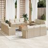 vidaXL Garden Sofa Set Beige