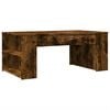 vidaXL Coffee Table Smoked Oak Engineered Wood Small Coffee Table