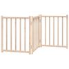 vidaXL Dog Gate Foldable 3 Panels 59.1 " Solid Wood Fir
