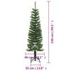 vidaXL Christmas Tree Green Polyethylene Slim Durable Christmas Tree